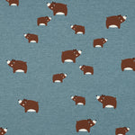 SMOKE BLUE JERSEY MELANGE BEARS 06516.032