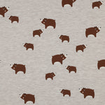 LIGHT SAND JERSEY MELANGE BEARS 06516.037