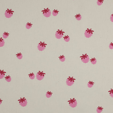 NATURAL/ FUCHSIA POPLIN ORGANIC NATURAL BERRIES 06569.001