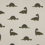 NATURAL DOUBLE GAUZE ORGANIC NATURAL DINOSAURS 06602.001