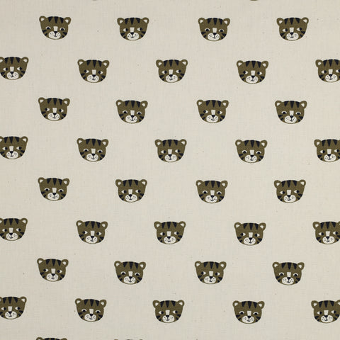NATURAL POPLIN ORGANIC NATURAL TIGERS 06607.001
