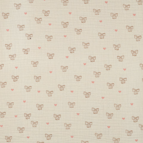 NATURAL DOUBLE GAUZE ORGANIC NATURAL BOWS 06652.001