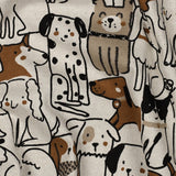 NATURAL CANVAS LINEN LOOK DOGS 06823.001