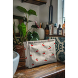 NATURAL CANVAS LINEN LOOK CHERRIES 06848.001