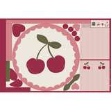 FINE POPLIN DIGITAL CHERRIES PLAYMAT PANEL 06853.001