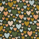 GREEN BABYCORD HEARTS 06868.005