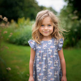 BLUE FINE POPLIN UNICORNS  06888.001