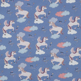 BLUE FINE POPLIN UNICORNS  06888.001