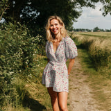 BRODERIE DOUBLE GAZE BLANCHENEON DOT 04935.001 