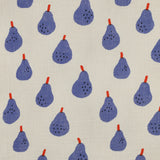 NATURAL/BLUE DOUBLE GAUZE ORGANIC PEARS JENNIFER BOURON 08100.014