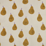 NATURAL/OCHRE DOUBLE GAUZE ORGANIC PEARS JENNIFER BOURON 08100.045