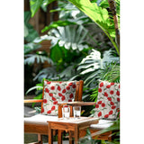 NATURAL COATED CANVAS LINEN LOOK POPPY FLOWERS  C6851.001