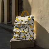 NATURAL COATED CANVAS LINEN LOOK LEMONS C6867.005