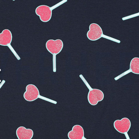 NAVY JERSEY GLITTER LOLLYPOP 05109.003